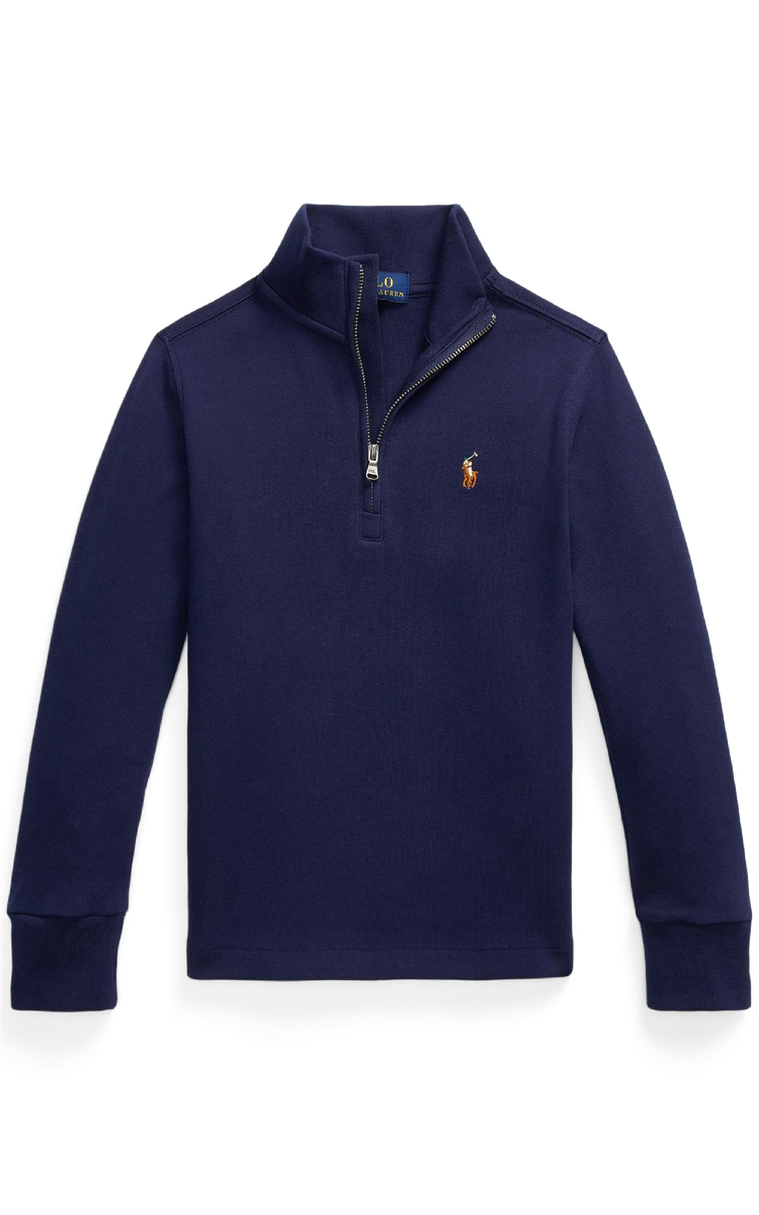 RALPH LAUREN 8-16År Genser Halfzip Mørkeblå