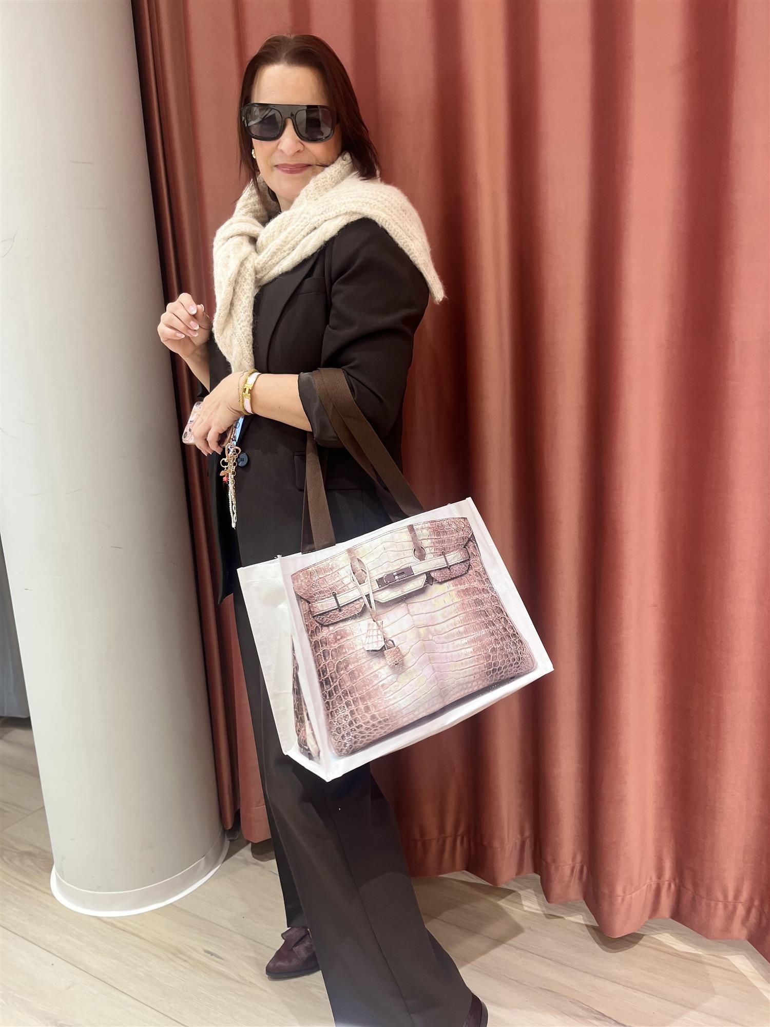 STICKY BESTIE Crocery Bag Grey