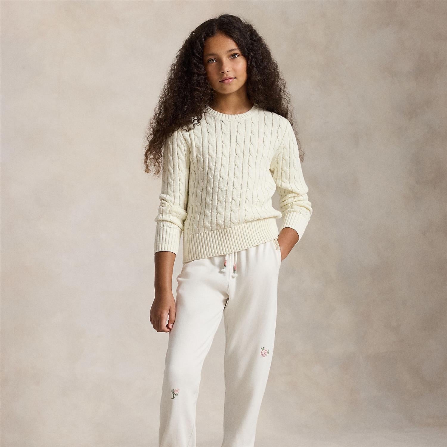 RALPH LAUREN 8-16År Genser m/flettestrikk,Jente