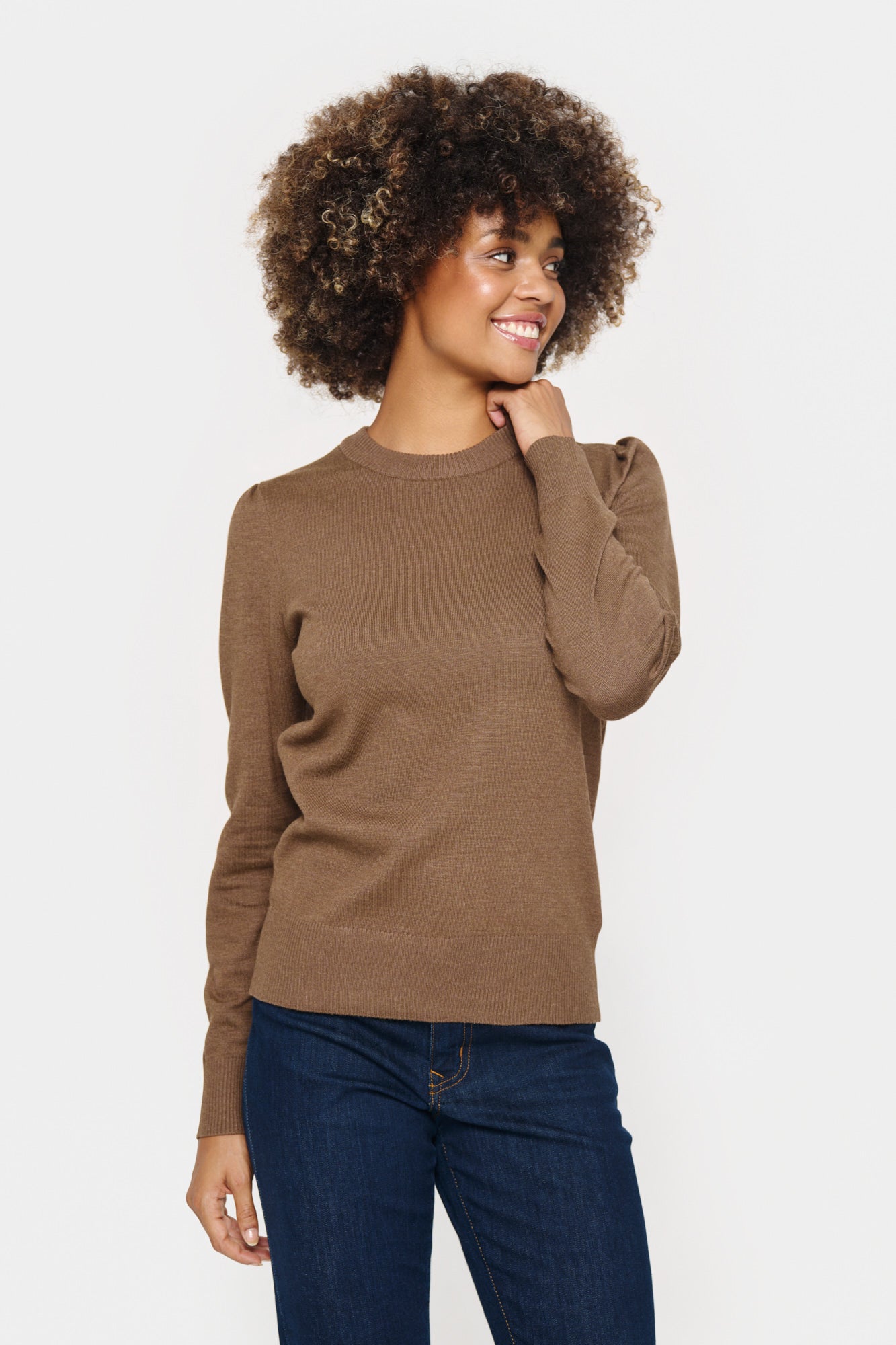 SAINT TROPEZ Mila pullover Brun