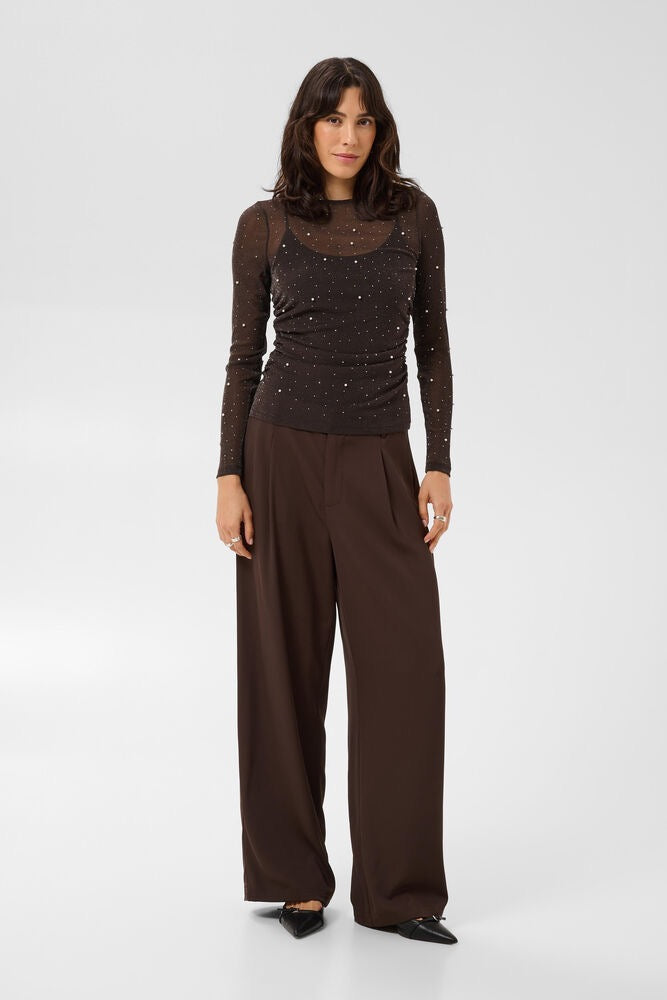 SAINT TROPEZ Maisie Blouse Brown