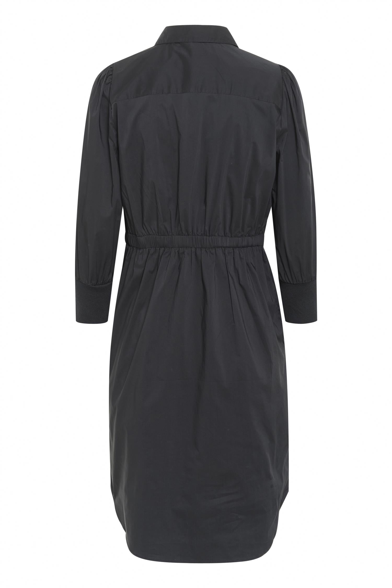 CULTURE Toyam Antoinett Rib Dress Svart