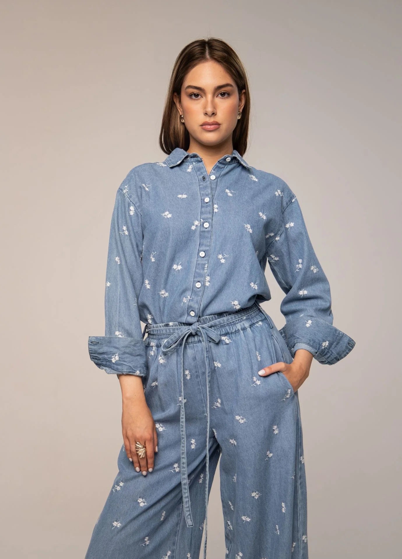 MISSMAYA Ava Shirt Denim (PRESALE)