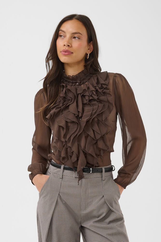 SAINT TROPEZ Lilja Crinkle Shirt