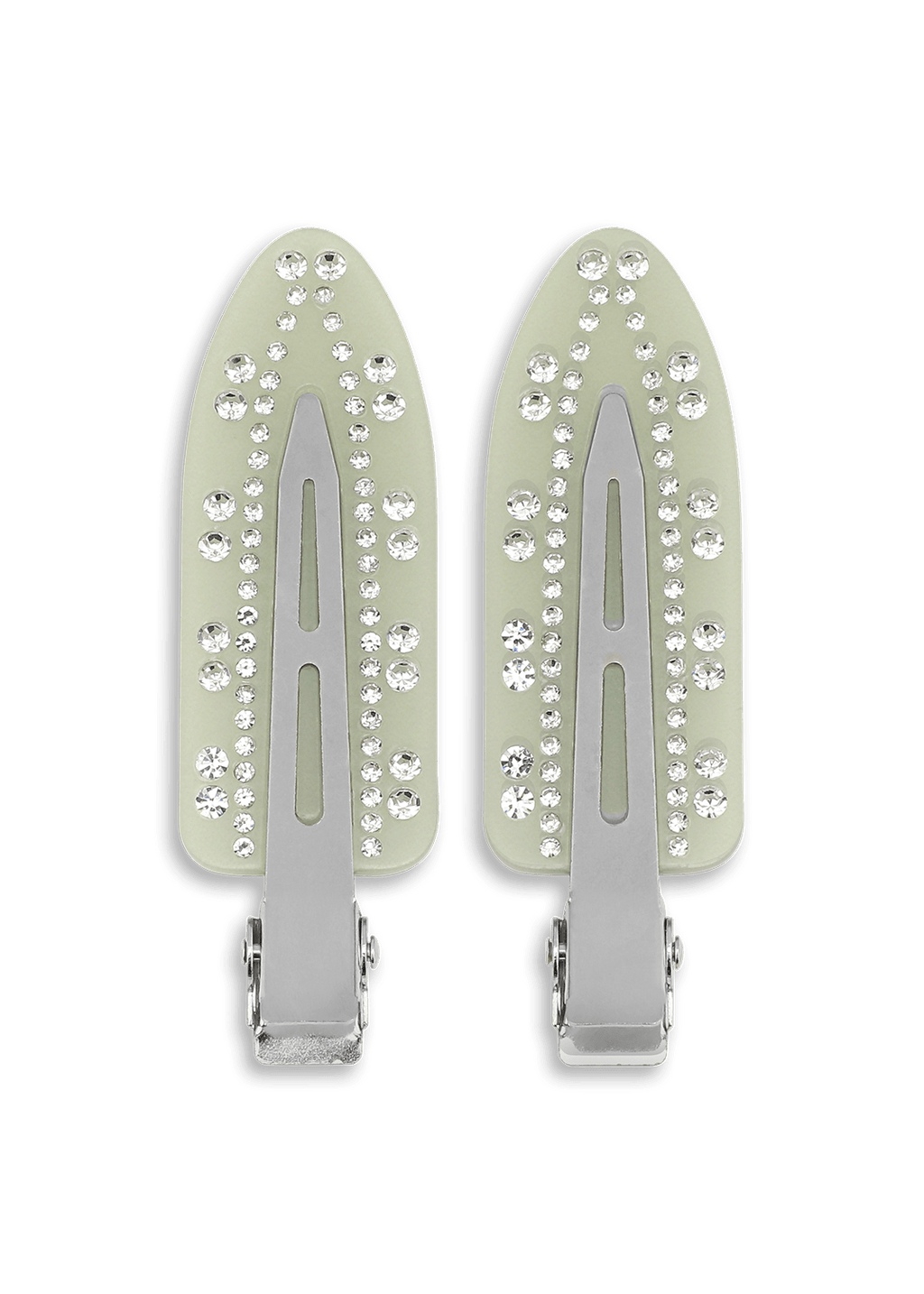 SUI AVA Crystal Clip - 2pk Green