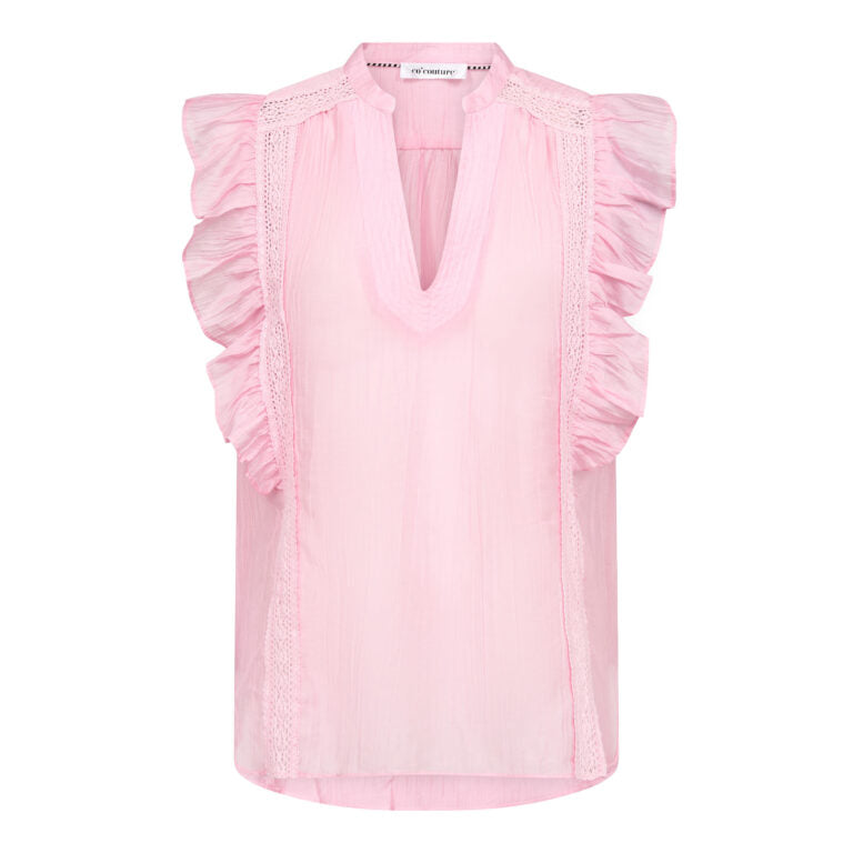 CO´ COUTURE Avi Lace SS V-Top