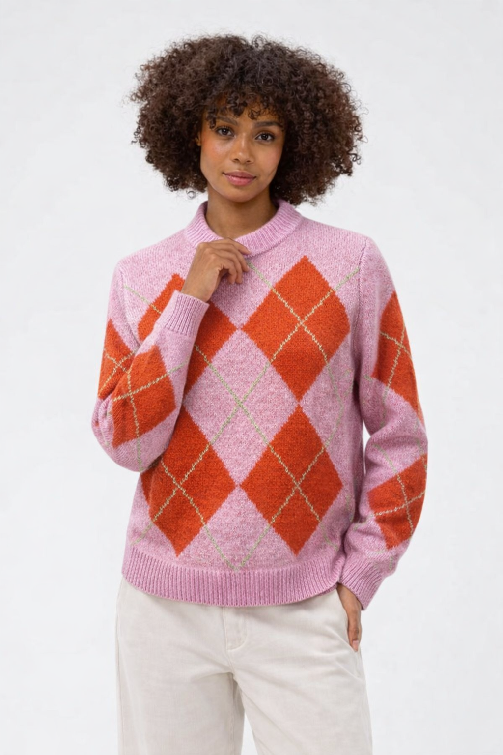 CULTURE Harlekin Katrina Pullover Fuchsia Pink