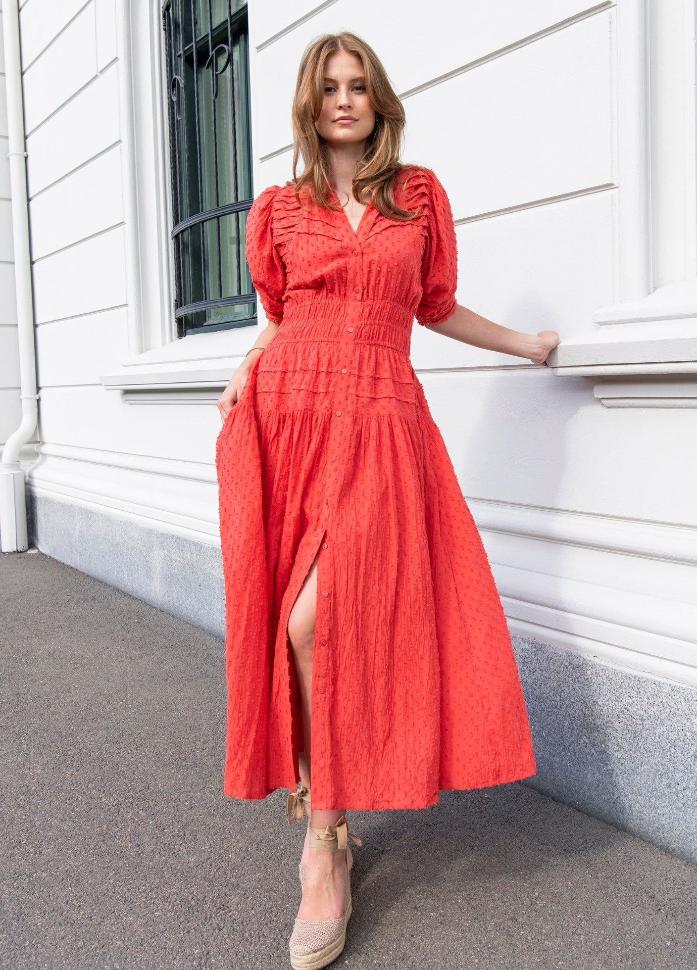 MISSMAYA Fabienne Dress Rouge Rød