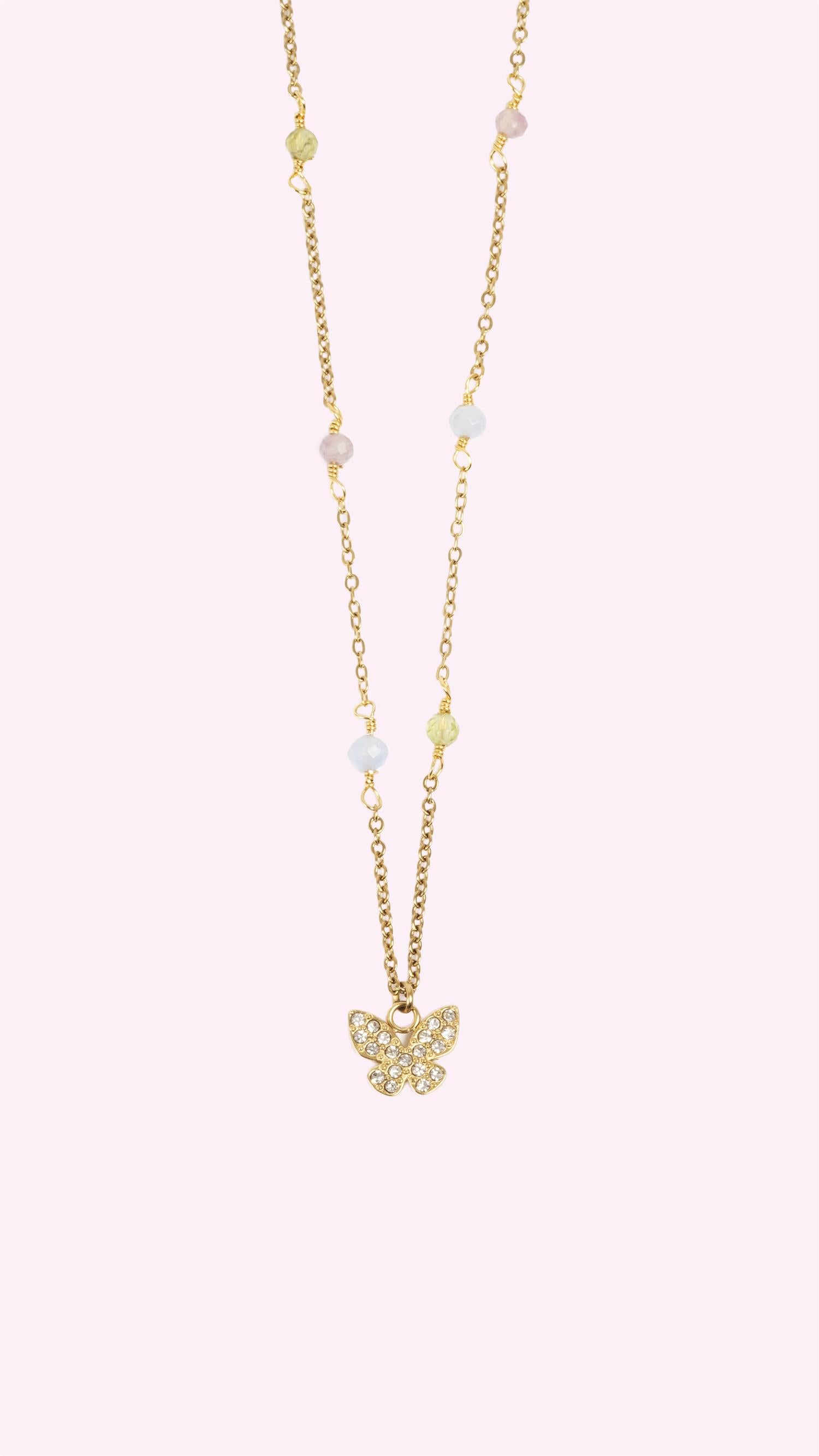 TONE DAMLI by A & C Butterfly Necklace
