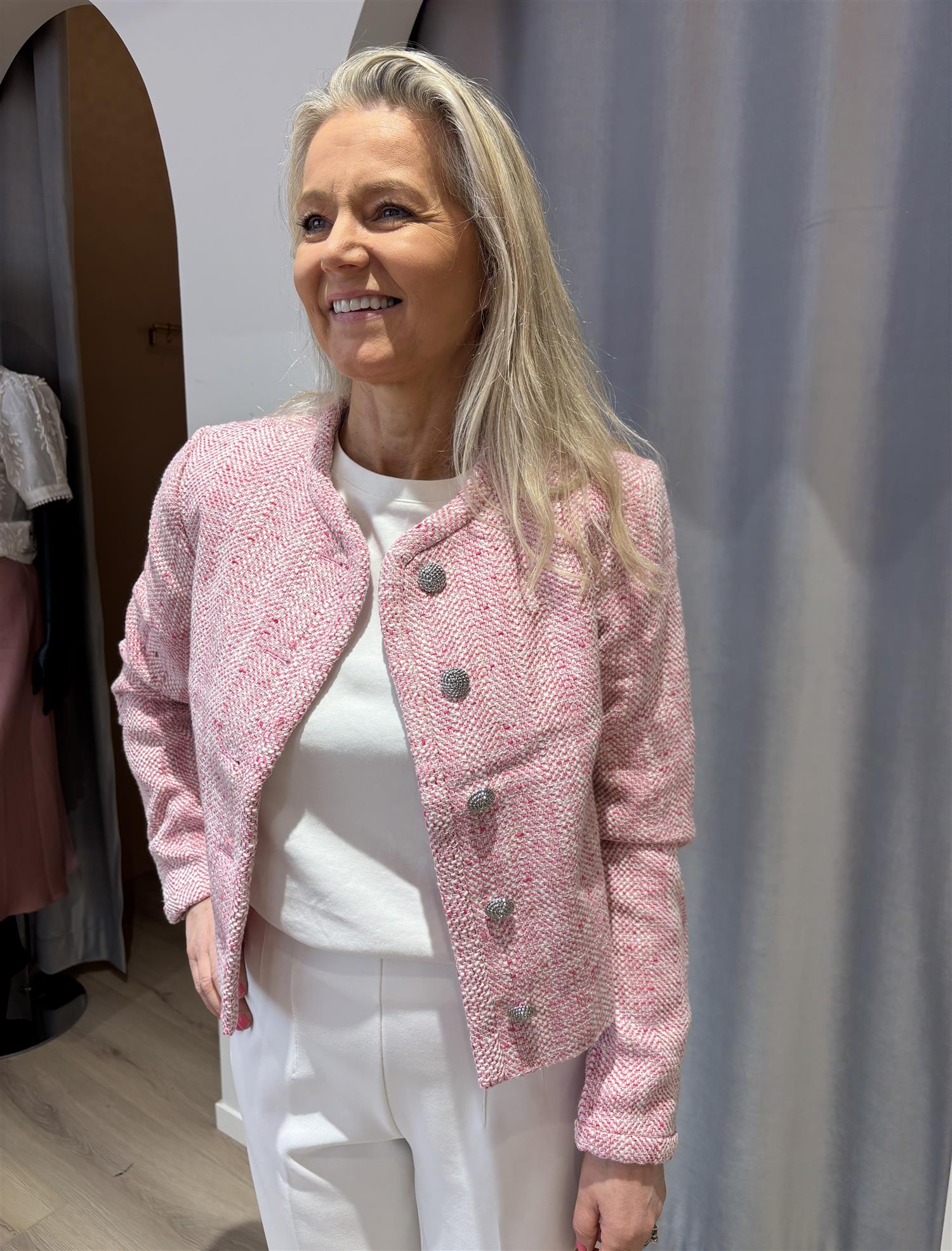 YAS Norali Ls Jacket Pink