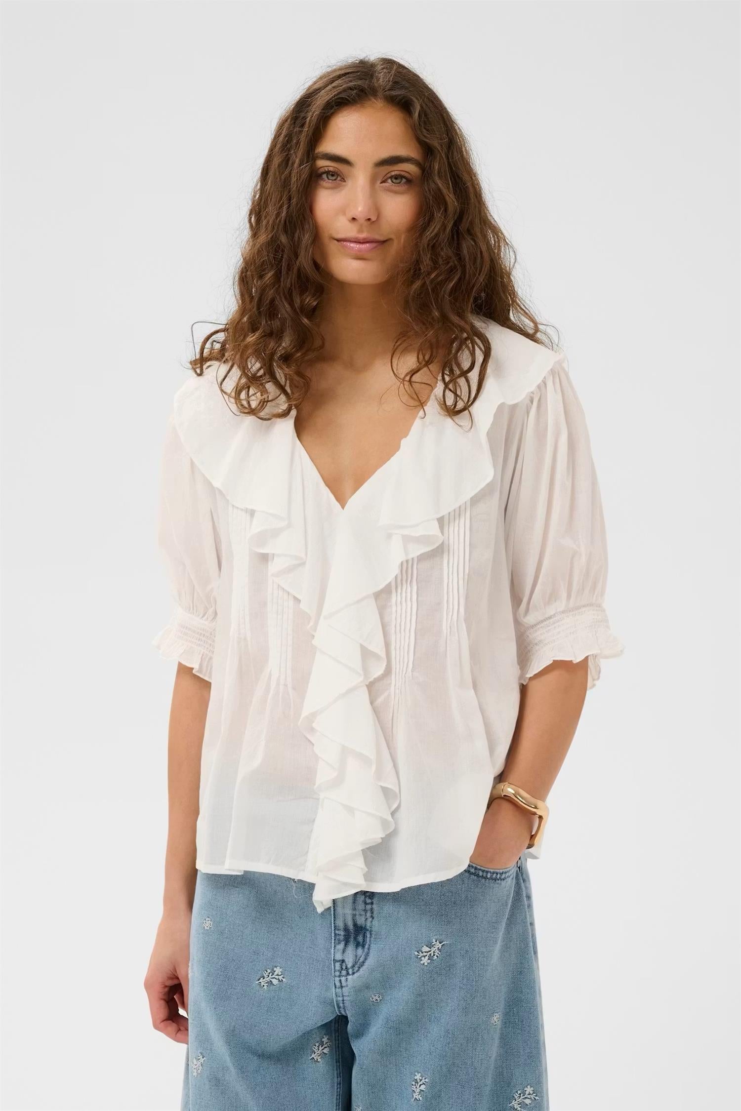 CULTURE Musso Blouse White