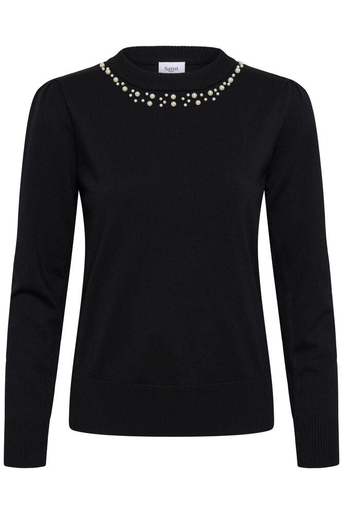 SAINT TROPEZ Temma Pullover Black