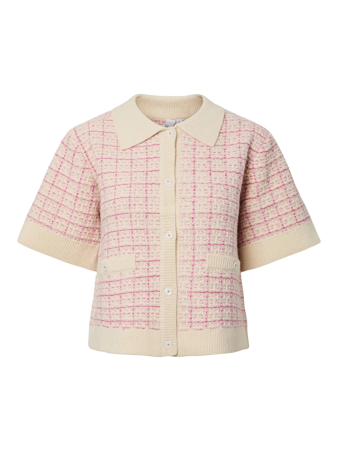 YAS Yaslivia Short Knit Cardigan Rose - Farmor Ingvarda