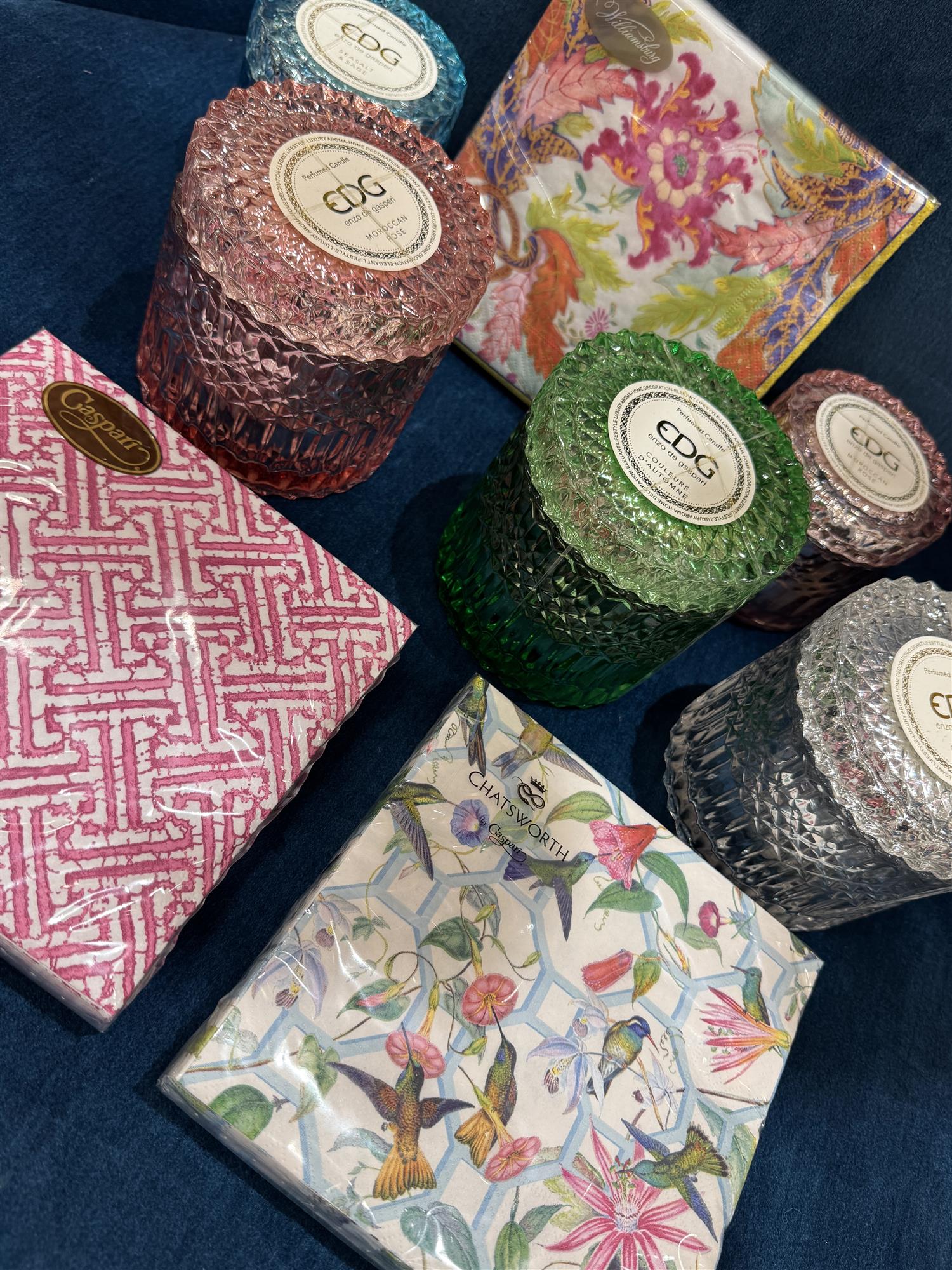 CASPARI Servietter,Fretwork Fuchsia Rosa