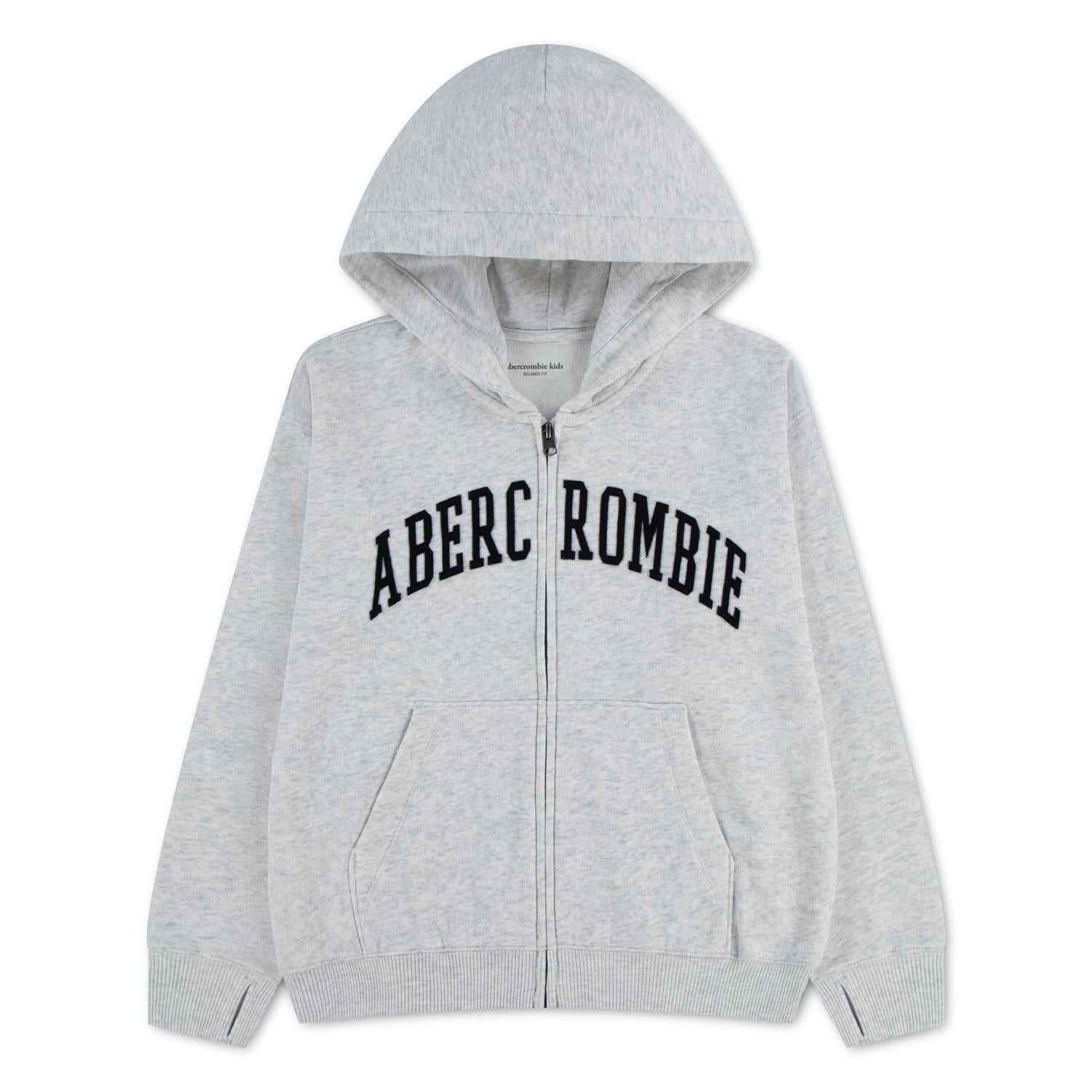 ABERCROMBIE & FITCH Hettejakke Lys Grå Melert
