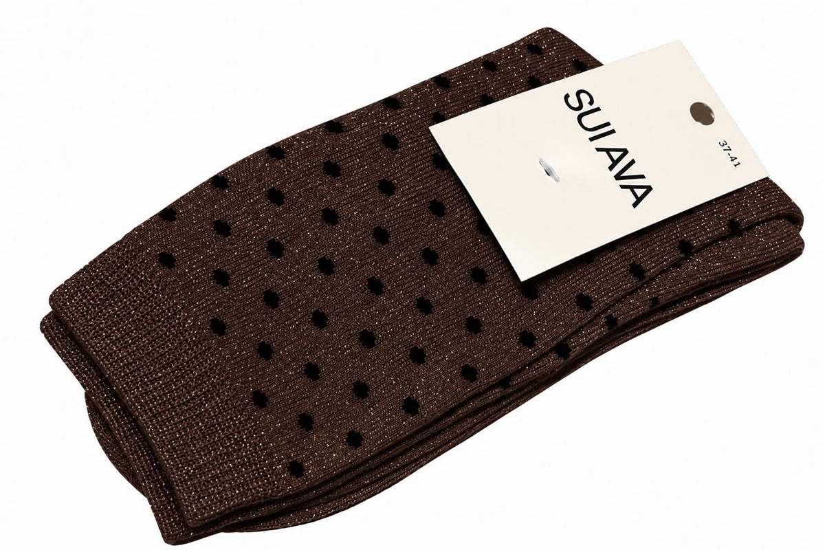 SUI AVA Peppermint Pop Socks Cocoa