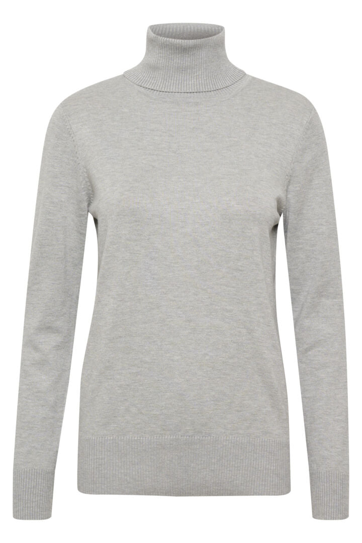 SAINT TROPEZ Mila rollneck pullover Grå