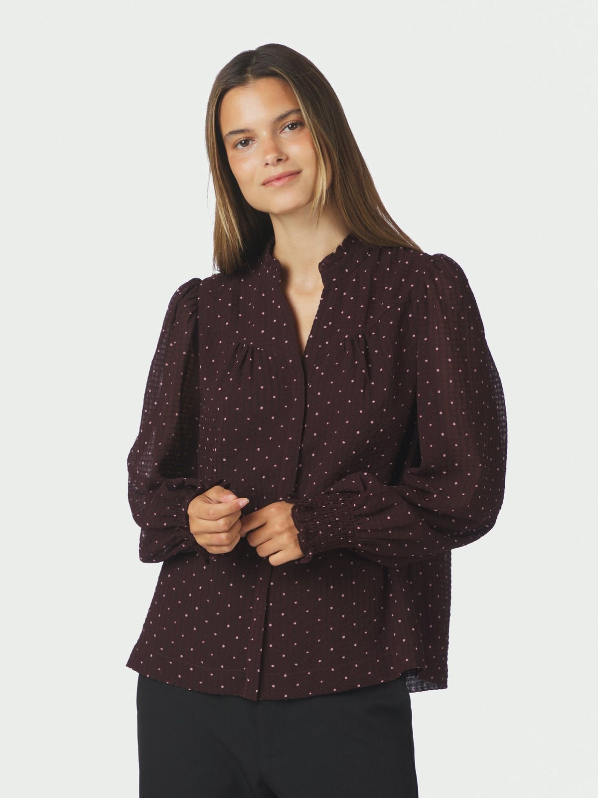 NEO NOIR Astrida Dotted Blouse