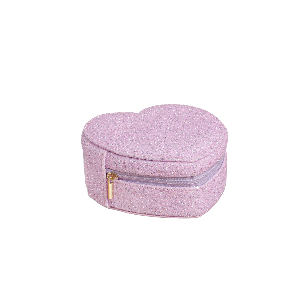 ROCKAHULA Kids Enchanted Glitter Heart Jewellery Box,Rosa