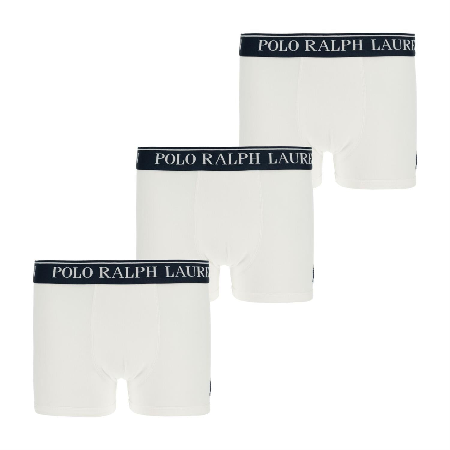 RALPH LAUREN 8-16År 3pk Boxer/Brief Hvit/Mørkeblå