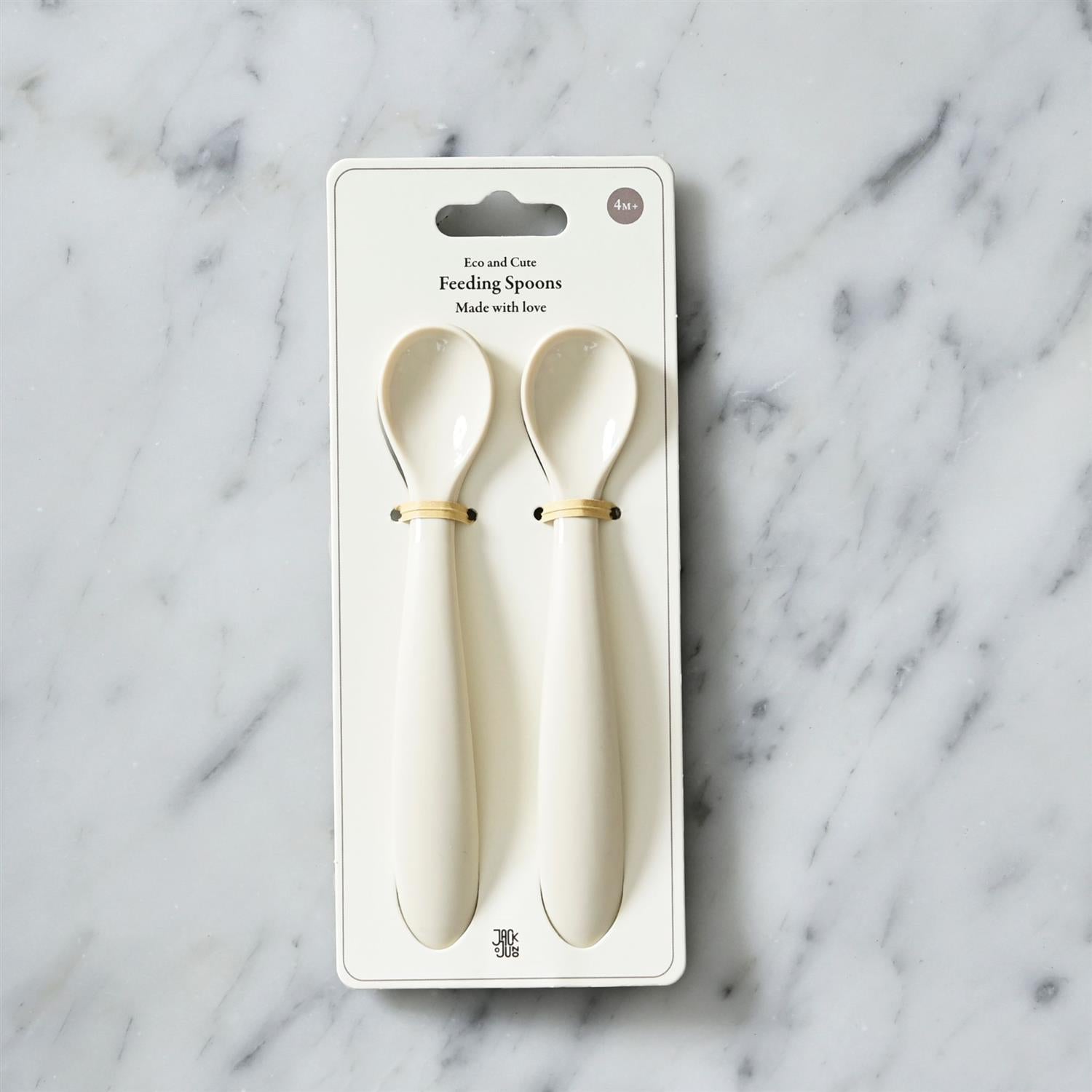 JACK o JUNO Feeding Spoons 2pk. Krem