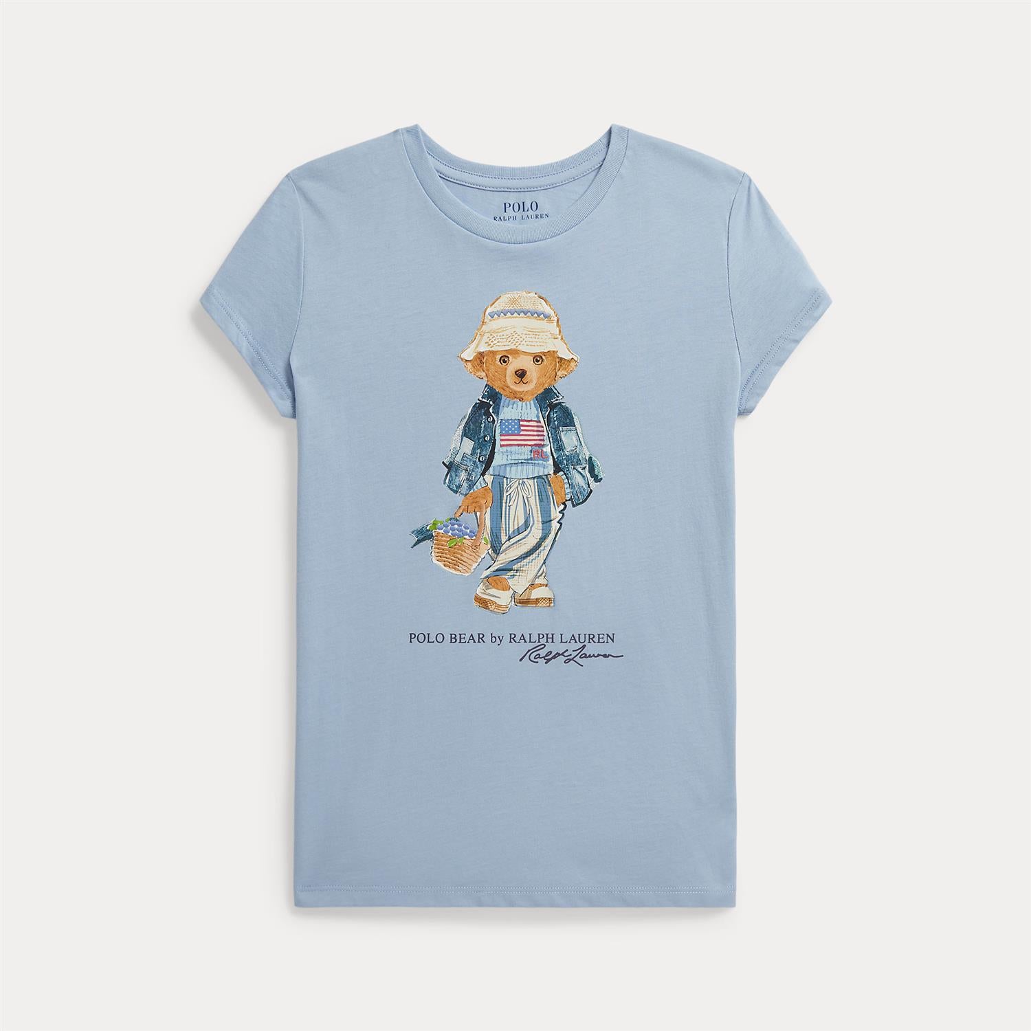 RALPH LAUREN 8-16År T-skjorte Polo Bear,Jente - Farmor Ingvarda