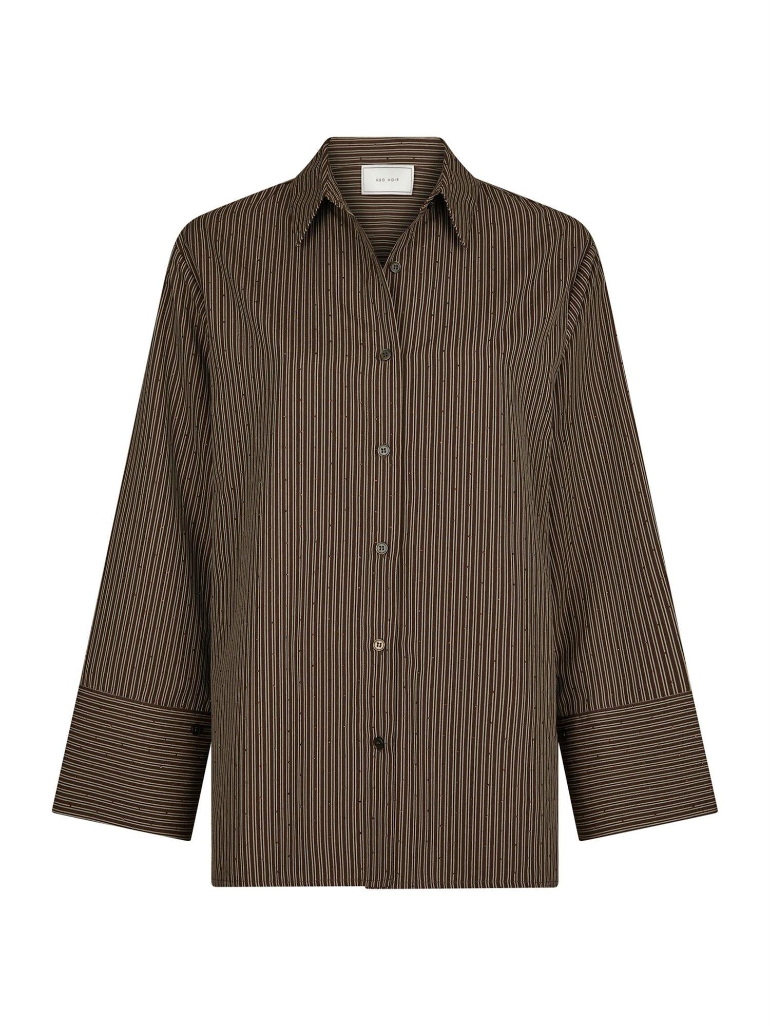 NEO NOIR Dita Striped Line Shirt