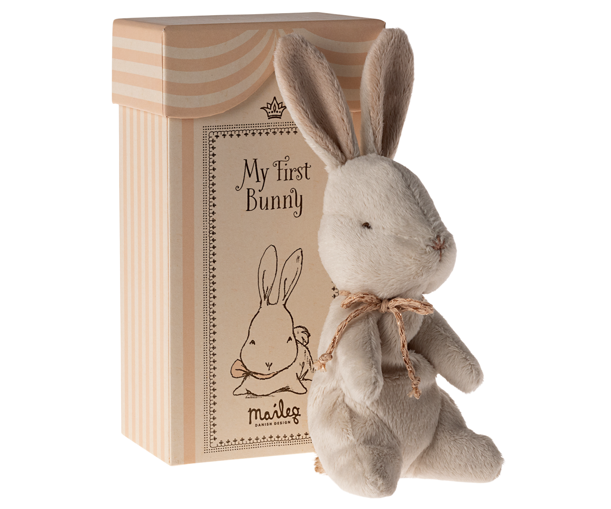 MAILEG My first bunny in box Krem/Rosa