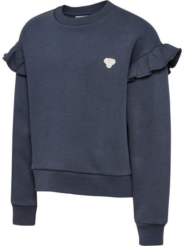 HUMMEL 4-10ÅR Loose Flair Sweatshirt Jr Blå