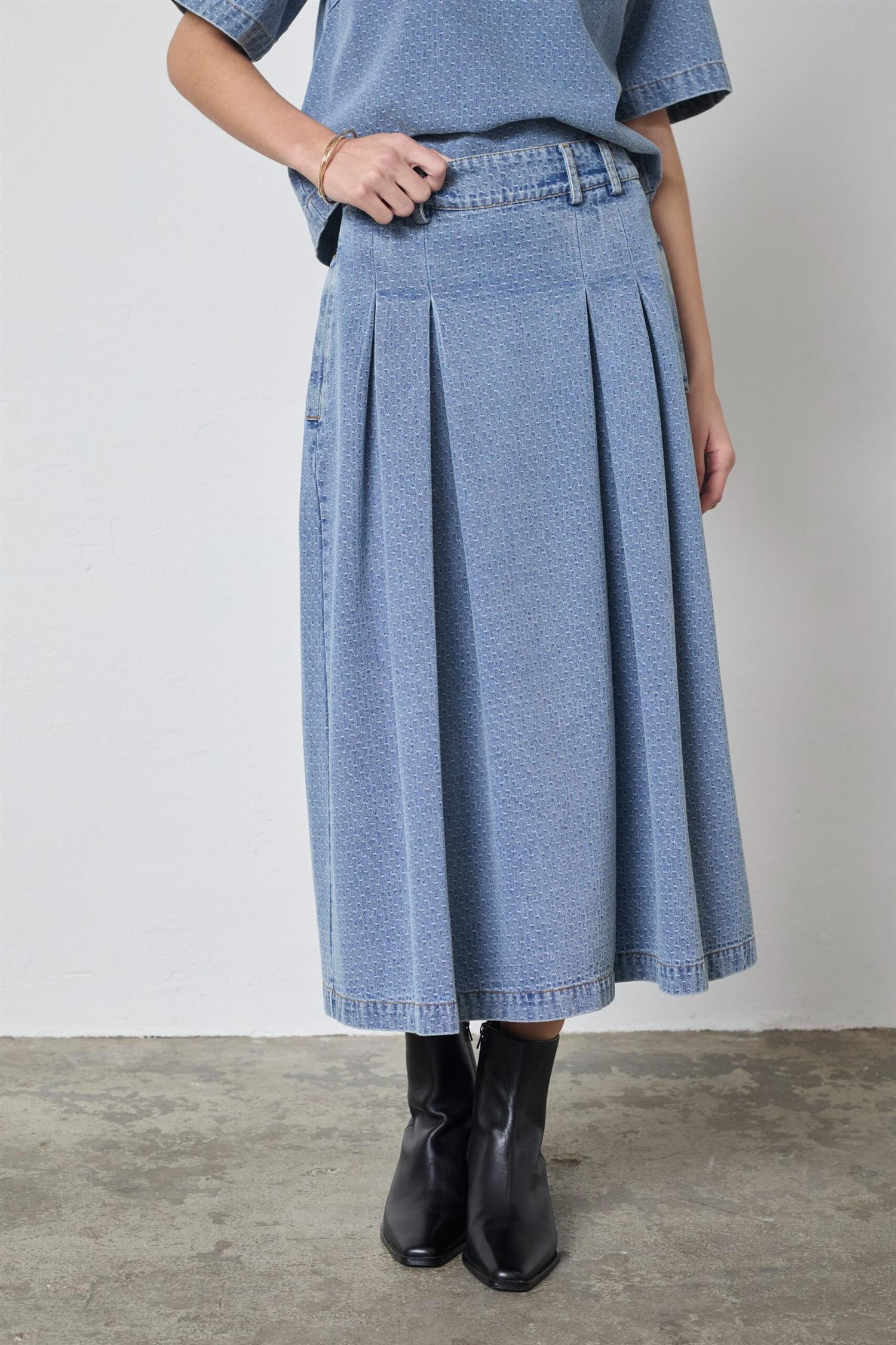 CO´ COUTURE Lova Anya Pleat Skirt