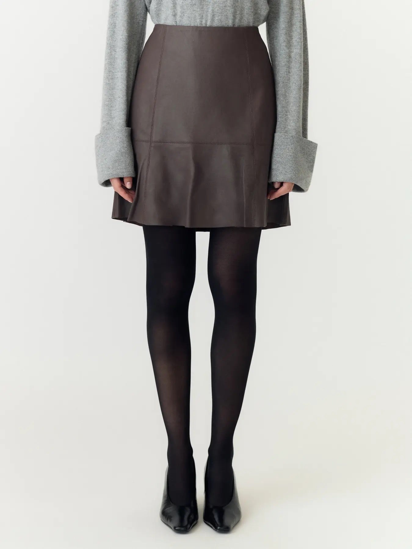 YAS Yascolly Naplon Leather Skirt