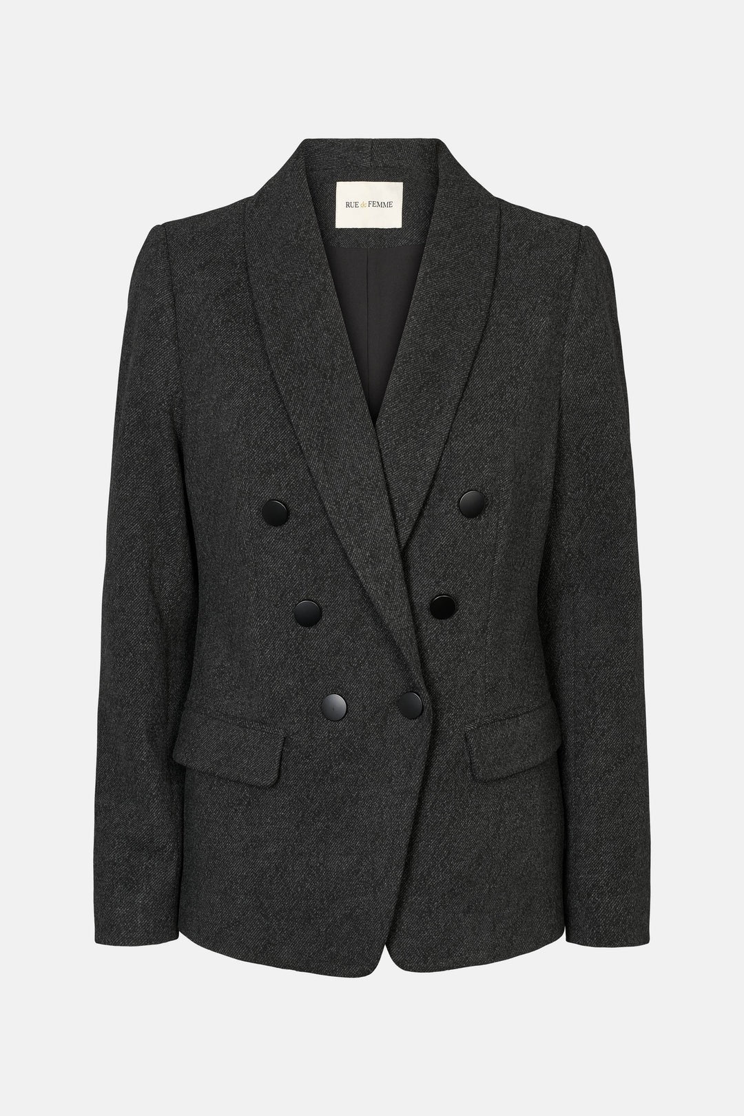 RUE de FEMME Loise Blazer Black Melange
