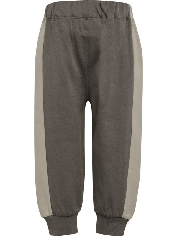 HUMMEL 0-4ÅR Loose Block Adj Waist Pants Oliven/Beige