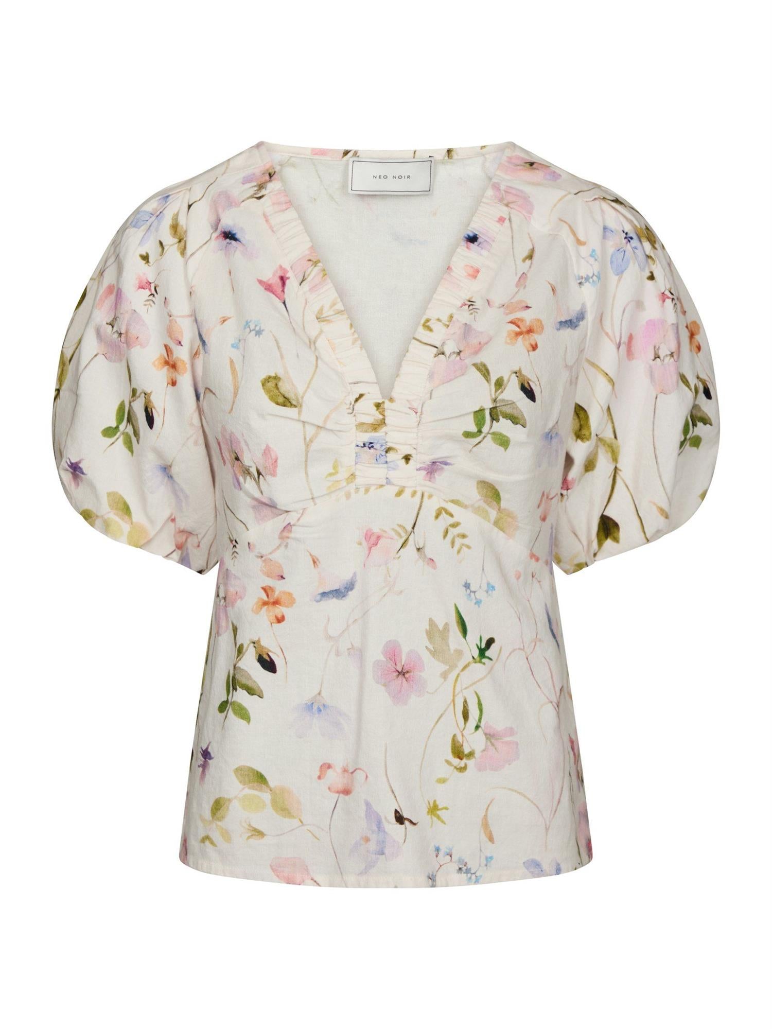 NEO NOIR Irina Flower Blouse - Farmor Ingvarda