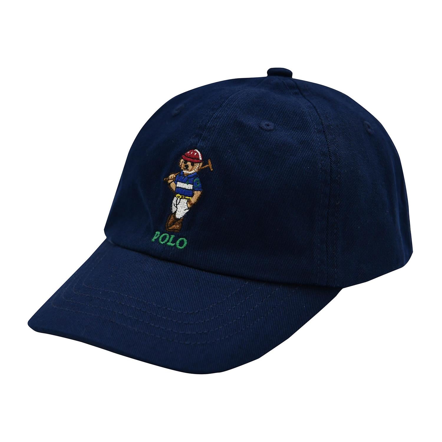 RALPH LAUREN 8-16År Polo Bear Caps Mørkeblå