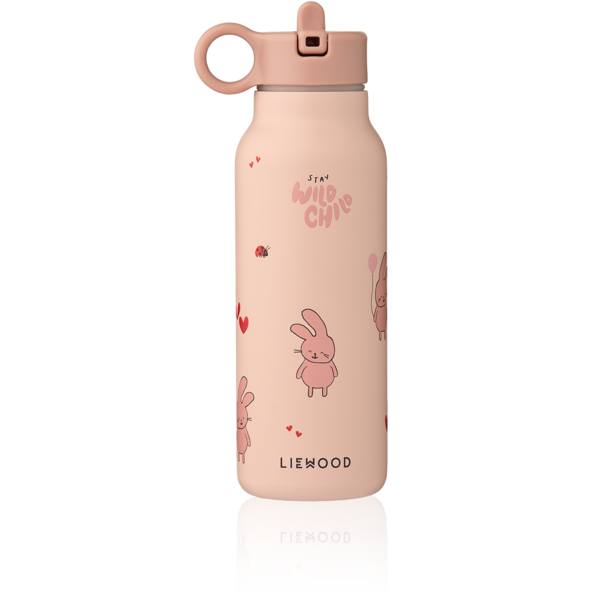 LIEWOOD Falk Water bottle 350ml,Wild child Rosa