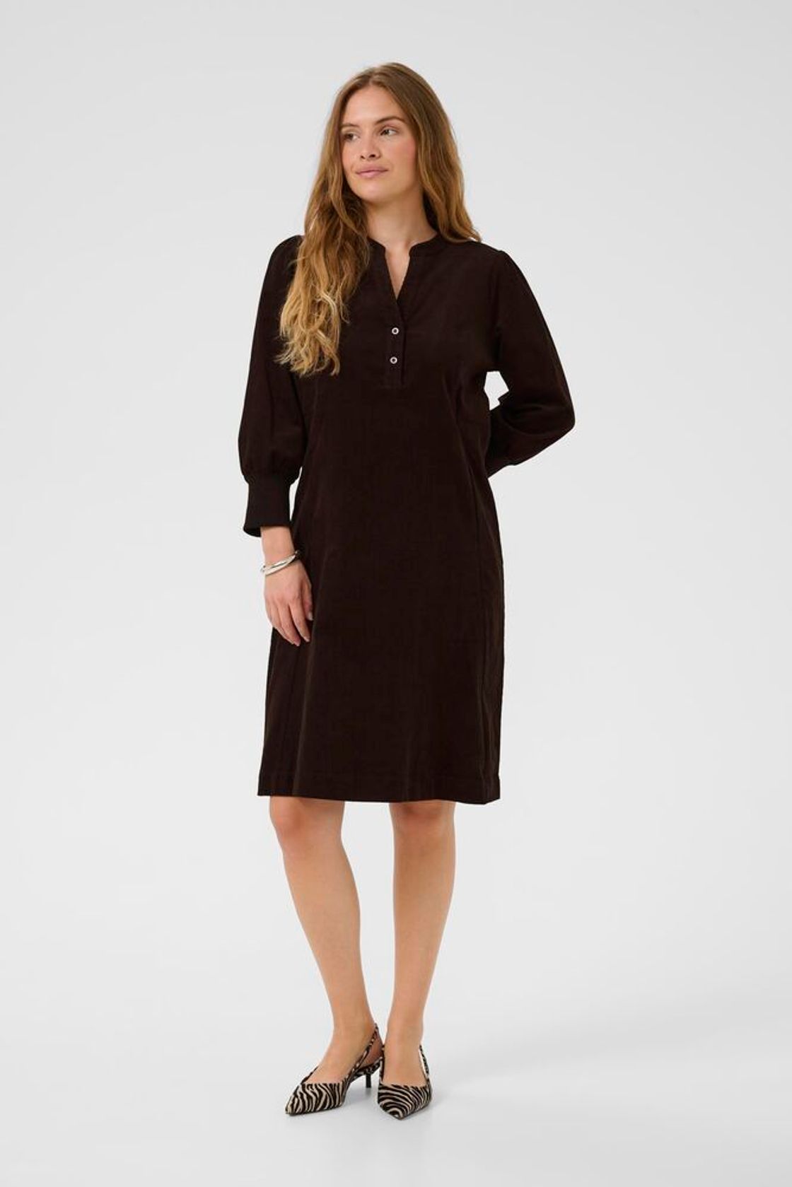CULTURE Rhaena Dress Coffee Bean