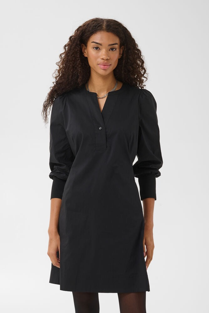 CULTURE Kiea Antoinett Rib Dress Black