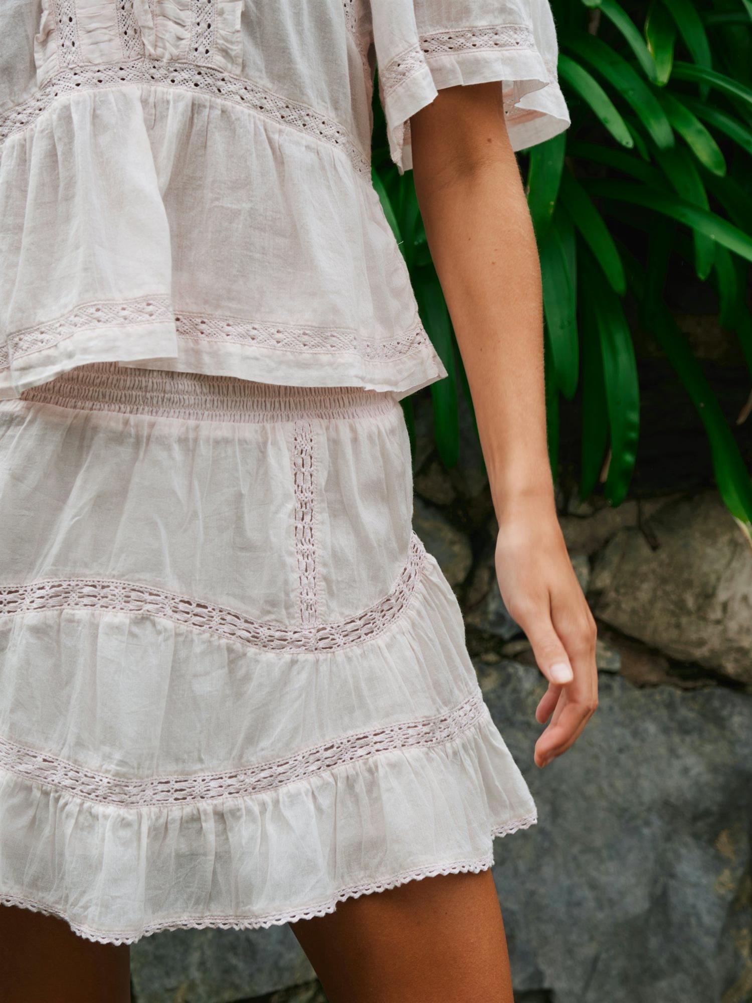 NEO NOIR Robby S Voile Skirt Light Pink