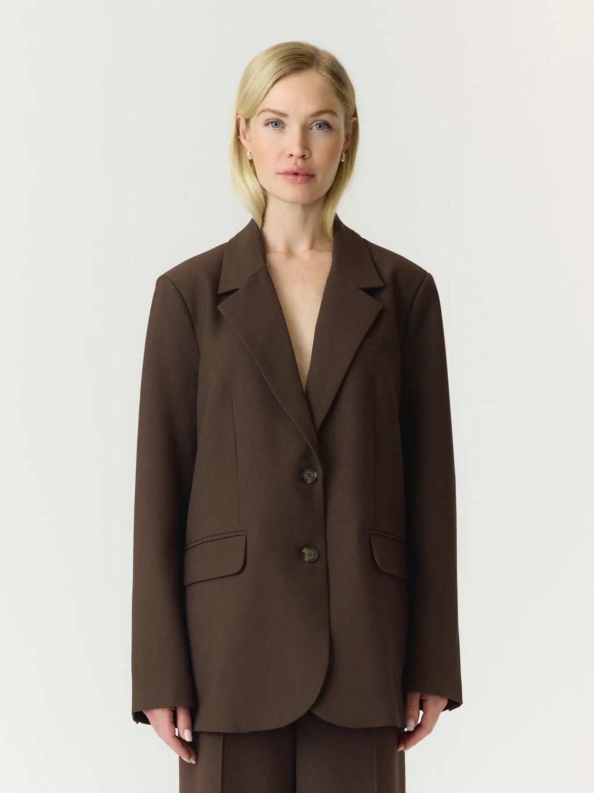 YAS Yasriu Blazer Coffee Bean