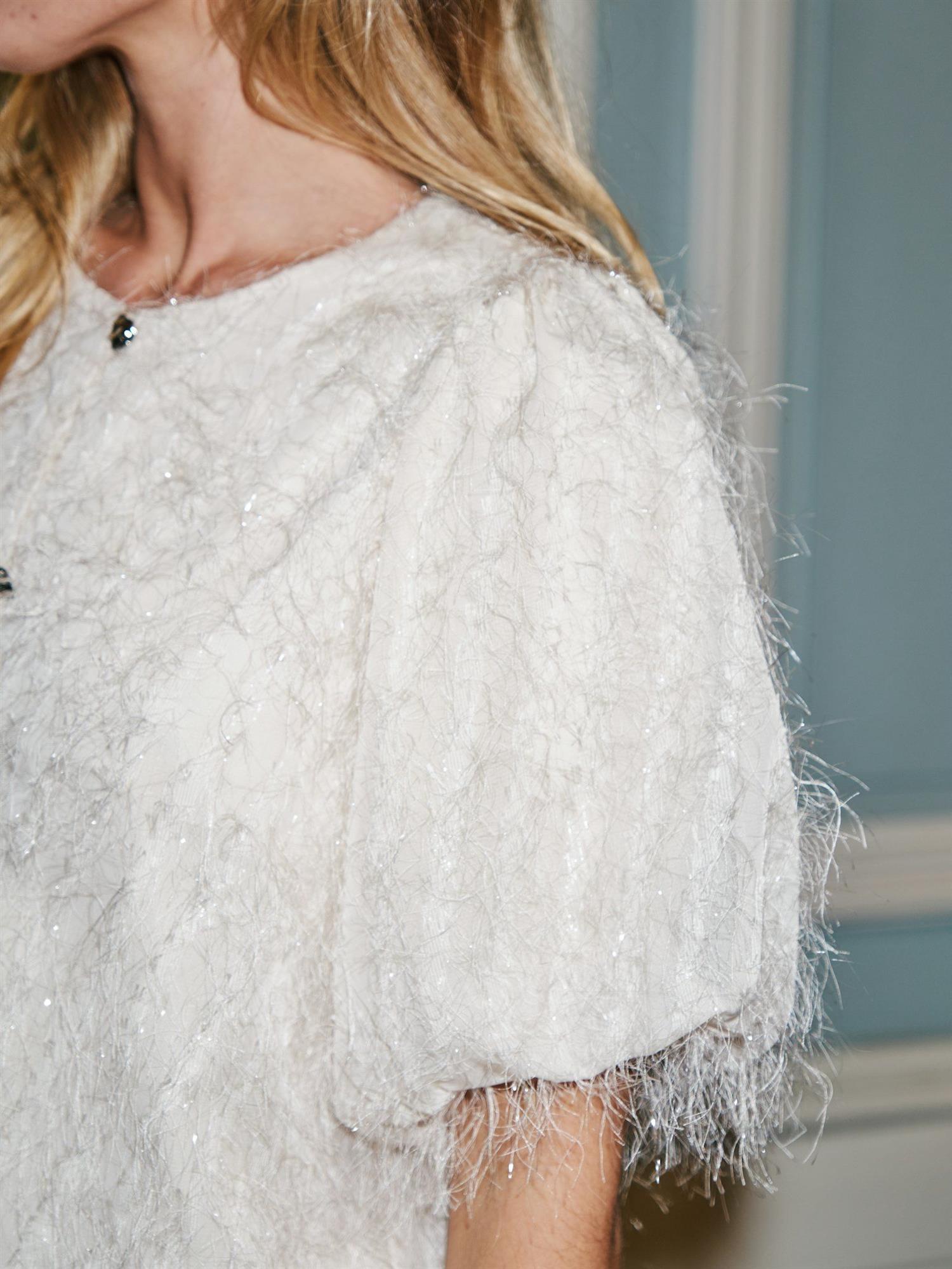 NEO NOIR Aisa Soft Brocade Blouse - Farmor Ingvarda