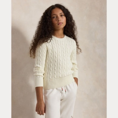 RALPH LAUREN 8-16År Genser m/flettestrikk,Jente