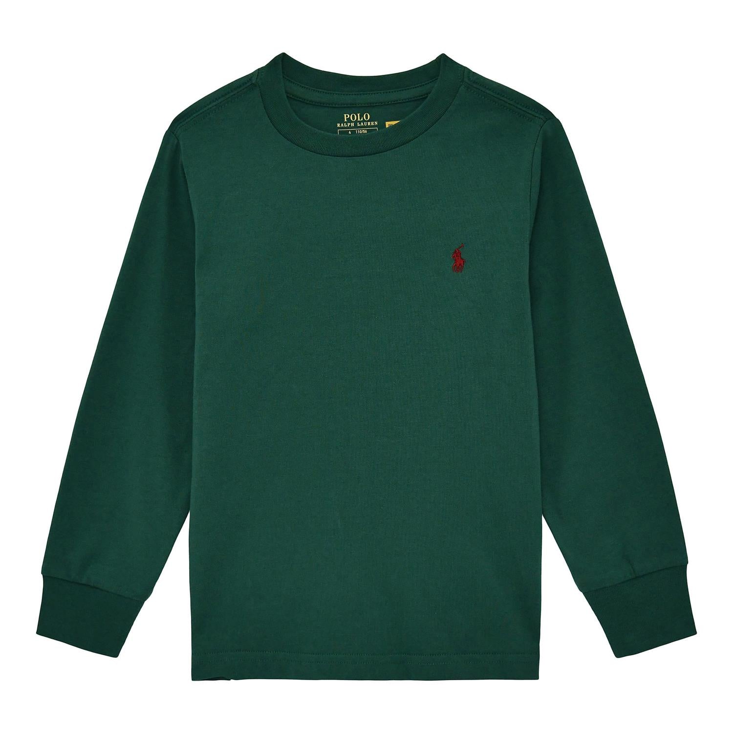 RALPH LAUREN 8-16År Long Sleeve T-shirt,Teens Mørkegrønn