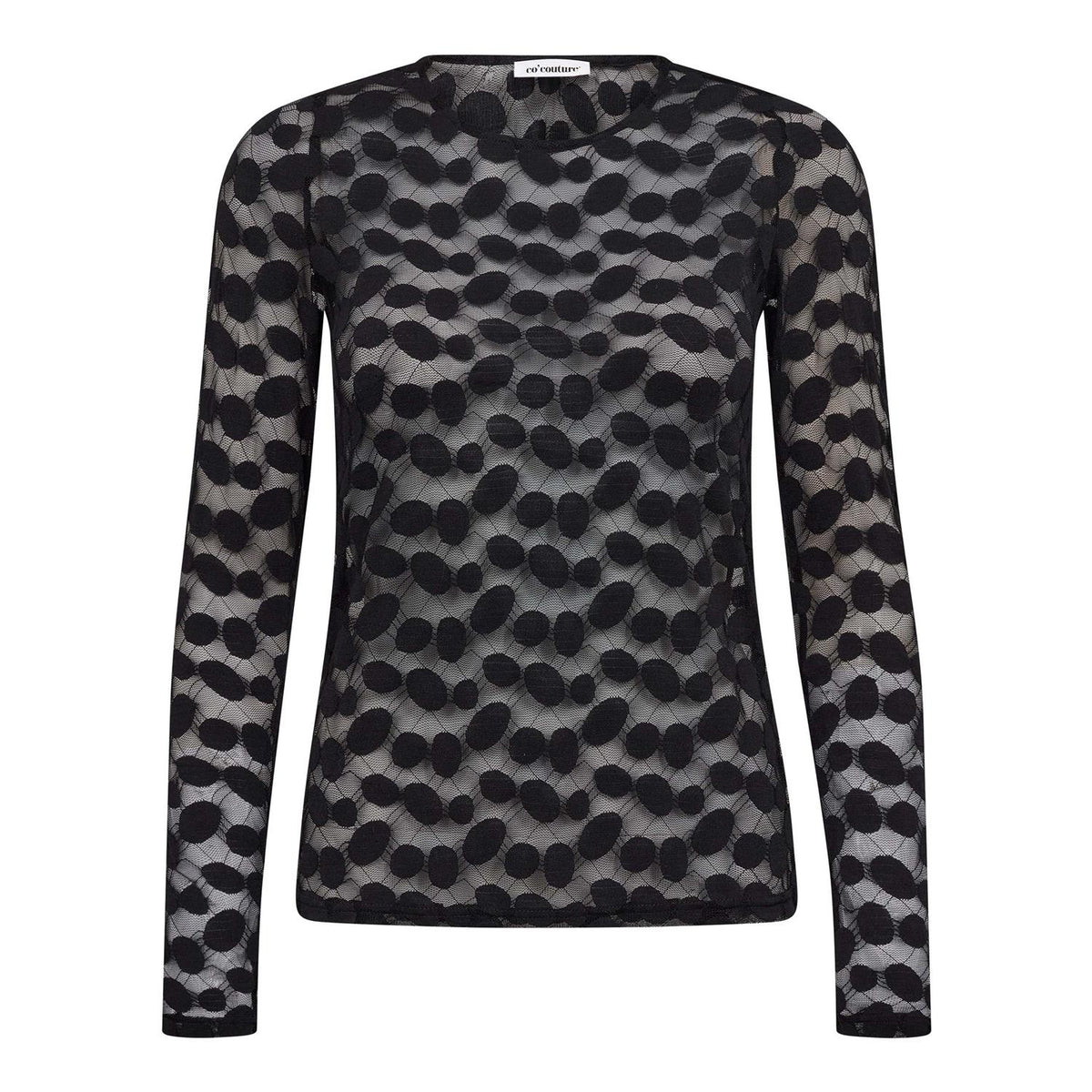 CO´ COUTURE Penola O-Neck Blouse Black