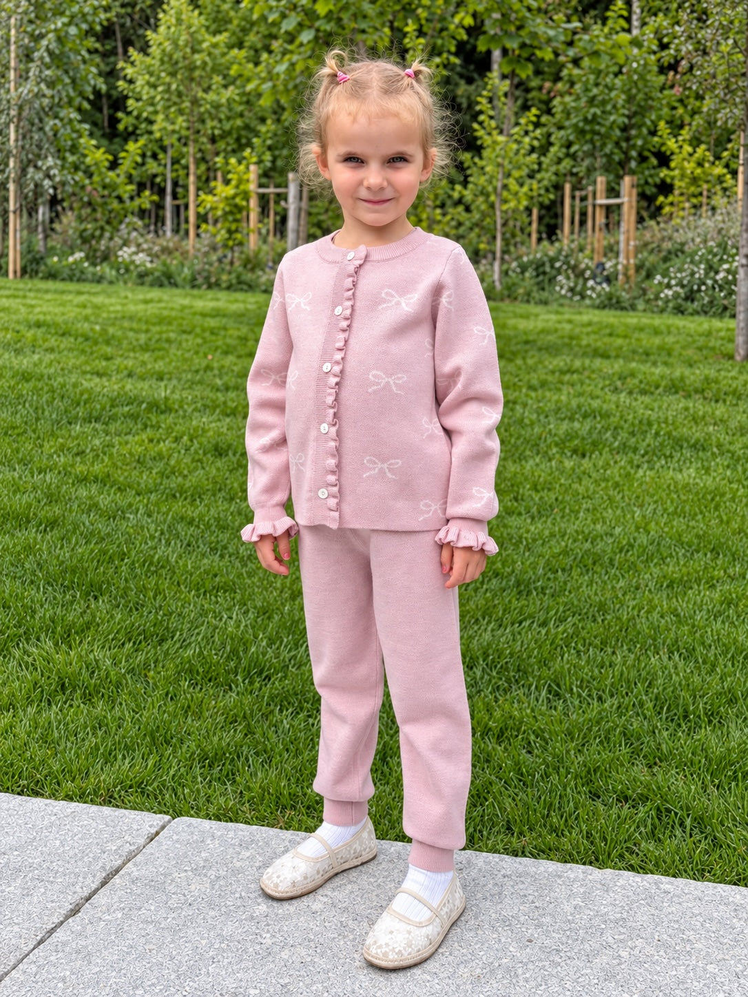VILJE OG VE Lani Strikket Jakke Soft Pink