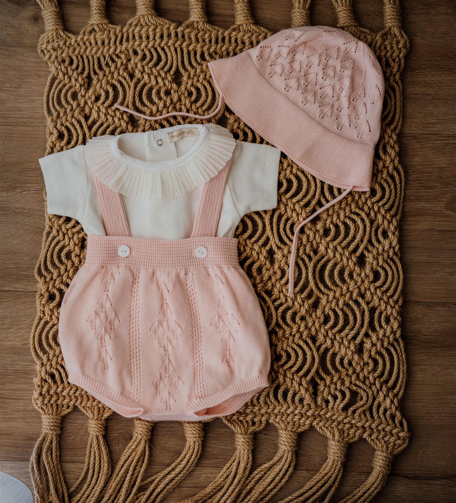 WEDOBLE Strikket Seleshorts Lys Rosa - Farmor Ingvarda