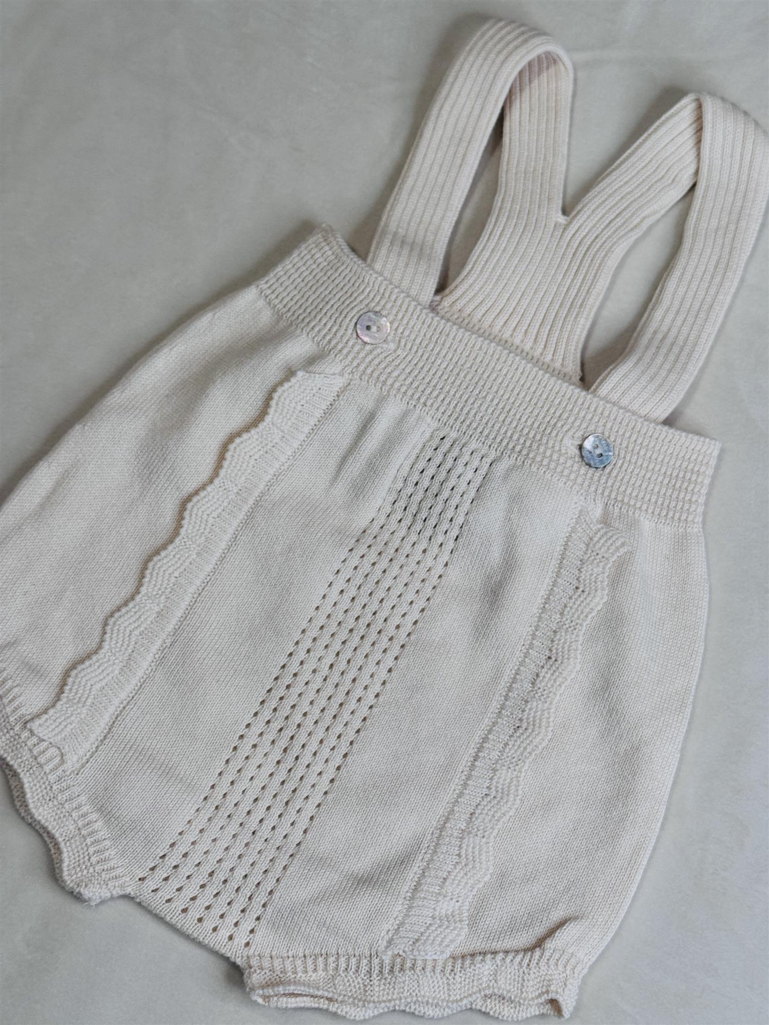 WEDOBLE Strikket Seleshorts Beige - Farmor Ingvarda