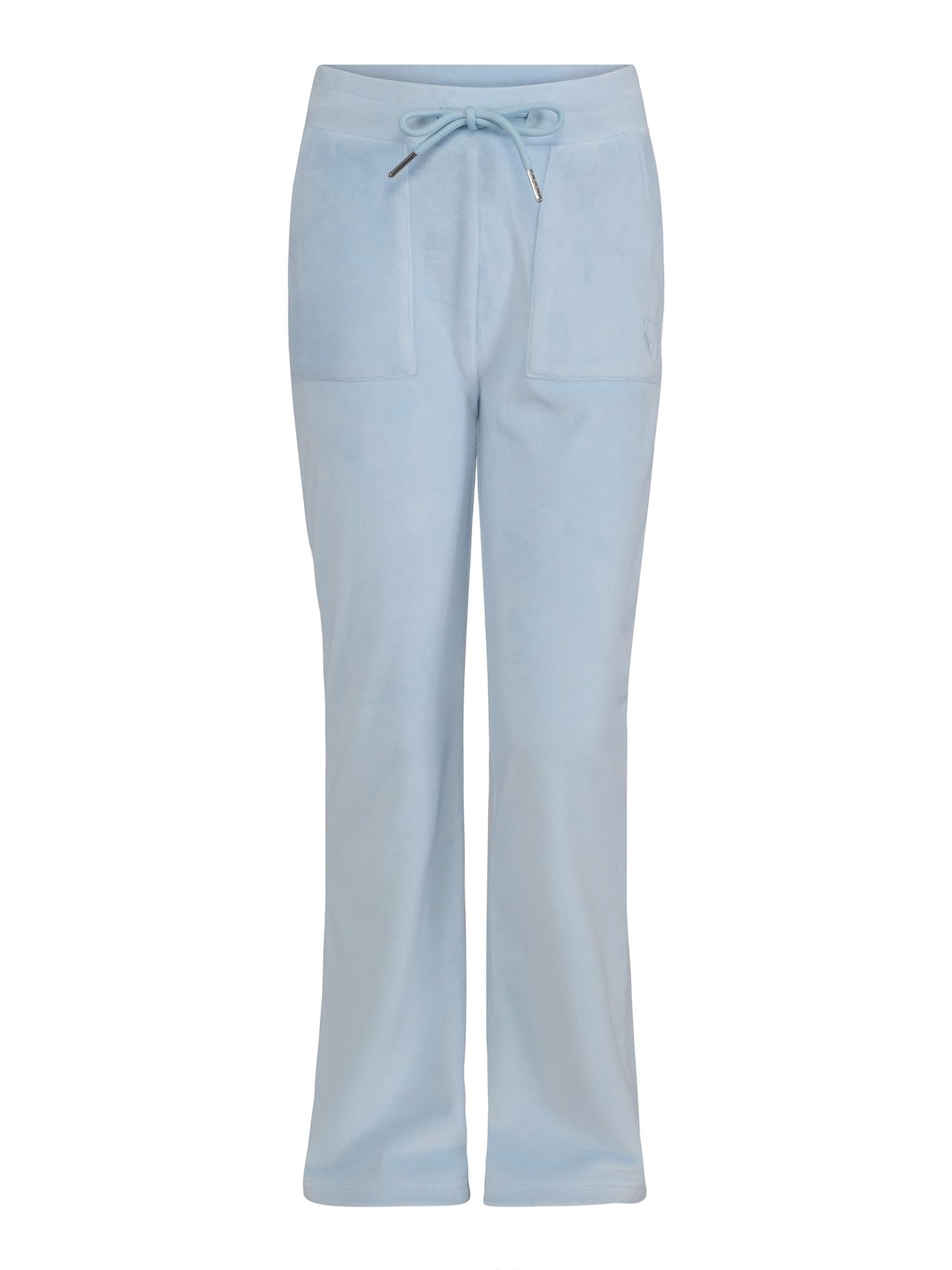 VILJE OG VE Hermine Velour Pant Lyseblå
