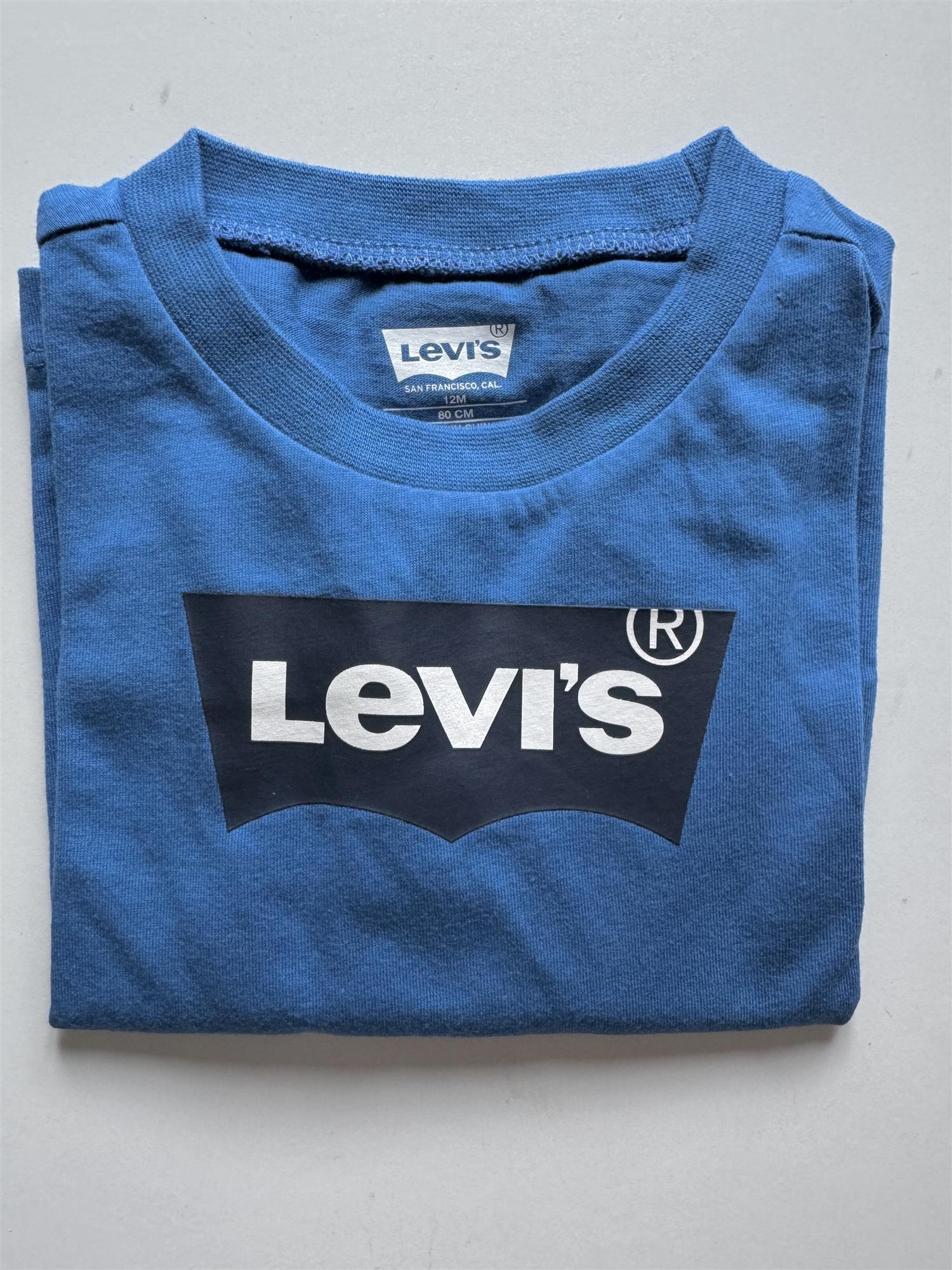 LEVIS 0-3ÅR LS T-Shirt Batwing Blå