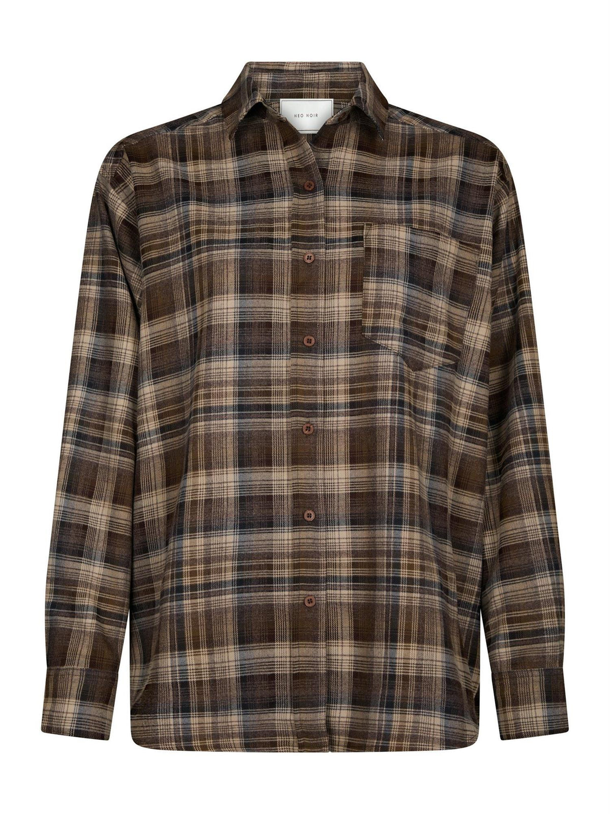 NEO NOIR Dalma Flannel Check Shirt